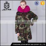 Modern and Fashionable Real Fur Trimmed Coats With Warm Hodded thumbnail-2