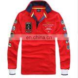 Bulk Wholesale Clothing New Polo Leisure Sports Embroidery Cotton Long-Sleeved Men's T-shirt thumbnail-2