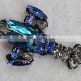 Beautiful Blue Beaded Rhinestone Shrimp Patch thumbnail-2