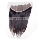 Raw Indian Hair Ear To Ear Pre Plucked Lace Frontal Closure Straight Human Hair Extensions Lace Frontal Piece