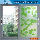 BT847 Stained Green Leaves Glass Privacy Window Film thumbnail-2