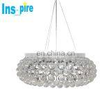 Contemporary Living Room Classic Design Decorative Ceiling Circle Acrylic Ball Led Light Chandelier thumbnail-6