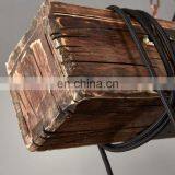 Ресторанный лофтный натуральный деревянный витиеватый веревочный подвесной светильник, промышленный люстра thumbnail-6