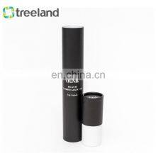 Black Cardboard Poster Tube Round Packaging Postal Mailing Tube With Silver Stamping thumbnail-3