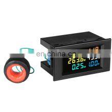 6IN1 AC Monitor 110V 220V 380V 100A Voltage Current Power Factor Active KWH Electric Energy Frequency Meter Digital LCD VOLT AMP