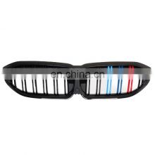 Tricolor Front Bumper Grille For BMW  3 Series G20 G28 Doule Slats  GRILLE