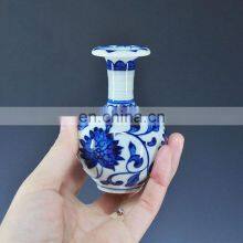 wholesale blue and white vase shape ceramic crafts for gift,home decor