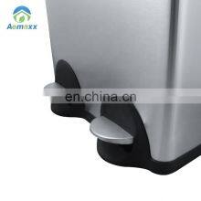 Горячее предложение! Металлический мусорный бак на 40 л/50 л с педальным приводом и двумя отделениями thumbnail-3