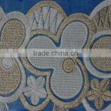 Fancy Embroidery Organza Mantilla Lace Fabric for Jamdani Saree thumbnail-6