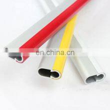 Aluminum Oval Tube Extrusion Profiles Aluminum Wardrobe Tube Profile Furniture Aluminium Extrusion thumbnail-1