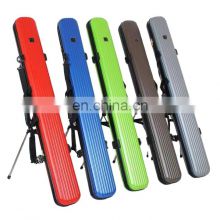 Hard shell waterproof ABS fishing rod cases with zipper rod holder bags waterproof fishing tackle box