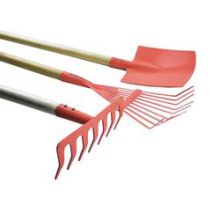Wooden Hand Steel Pole Hand Leaf Land Clearing Different Types of Garden Rake Spade Shovel Combination