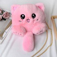019Children's Crossbody Bag Cute Animal Plush Bag thumbnail-5