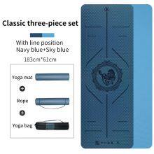 Eco Friendly Natural Custom Printed Exercise 6mm TPE Yoga Mat thumbnail-2