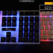 New Design G21B Wired Keyboard Mouse Set Computer Mechanical Led Waterproof Keyboard Mouse Combo thumbnail-4