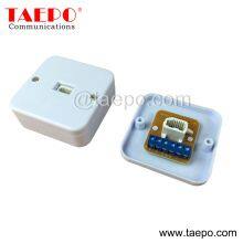 Sample Free UK CAT3 6P6C 1 Port RJ11 Telephone Jack Cable Junction Box From China Factory TAEPO