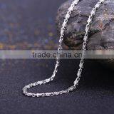 New Arrivals Funky Flat Wristed Chain Rhodium Plated Fashion Necklace Jewellery thumbnail-2