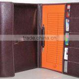 Card Holder Case for Ipad 3 With Business Paper Holder Cluth Bag in 100% Cow Leather in Traval Business