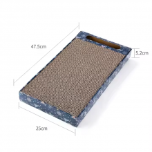 Meow Love Fun Cat Corrugated Cardboard With Ball Toy Cat Scraper Can Be Customized With Patterns That Do Not Drop Scraps Comfortably thumbnail-2