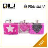 Stainless Steel Wine Container|crystal Star Stainless Steel Hip Flask