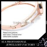 Unique Designs Indian Gold Plated Bangles White Stone Butterfly Bangle for Girls in the Party thumbnail-3