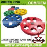 Colourful Rubber Weight Plate for Olympic Exercise thumbnail-3
