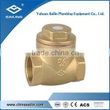 Brass forged check valve with swing