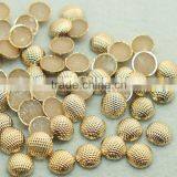 Wholesale Price 6mm/8mm/10mm Alloy Hot Fix Stud Round With Spot, Garment Metal Fittings, Jeans Metal Fitting thumbnail-1