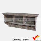 Natural Desktop Wall Wooden Kitchen Shelf With Hook thumbnail-2