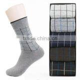 High Quality Classic Grey Checked Fabric Bamboo Sock With Heel and Toe Reinforced, Bamboo Fiber Socks, Bamboo Socks Wholesale thumbnail-1