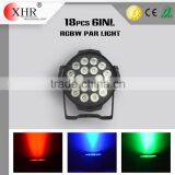 18pcs Indoor Par Lighting 4in1/5in1/6in1 10W Rgbw Par Led Zoom Light