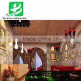 Nontoxic Best NRC Flocking Polyester Fiber Acoustic Wall Panel for Bar Cafe Decoration