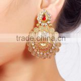 Indian Gold Plated Crystal Earrings