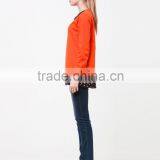 China OEM Garments , Knitted Kids Pullover Sweater , Cotton Gilrs Autumn Tops thumbnail-3