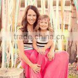 Mommy and me Maxi Dress Cheap Matching Dress Design Kids Wholesale Casual Maxi Dress thumbnail-2