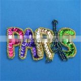 fabric sequin letters