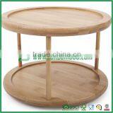 Bamboo 2-Tier Lazy Susan for Kitchenware thumbnail-1