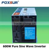 600W high performance Hot Sale Perfect design pure sine wave 12V DC TO 110V solar power Battery inverter