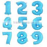 40 Inch Number Balloons Blue Foil Helium Balloon for Party Decoration Globos thumbnail-2