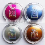 2014 newly customized logo promotional gift mirror with one side perfume pattern for ladies,ME106C