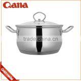 Straight Nostick Glass Lid Stainless Steel Cookware Set thumbnail-2