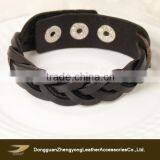 Easy Fashion Mens Leather Bradied Bracelet