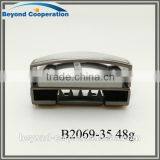 35mm Brush Gun Metal Nickel-free Whole Brushed Clip-clasp Belt Buckle thumbnail-2