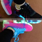 Andriod USB Recharging LED Light Shoes with Colorful Light Shoe Lace