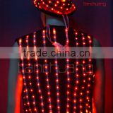 Programmable LED Dance Costume, Remote Control LED Tron Costume