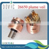 1: 1 Plume Veil rda clone/Copper Plume Veil rda/ 26650 Plume Veil atomizer