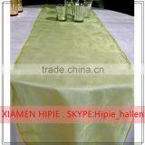Hot Sale Cheap Blue Organza Table Runners for Round Tables thumbnail-6