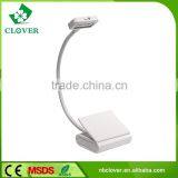New Design White 3 LED Foldable Book Reading Lamp Led Book Light With Clip