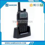 Professional Dual Band Transceiver SAMCOM AP400UV FM Two Way Radio Walkie Talkie Transmitter(Black) thumbnail-2