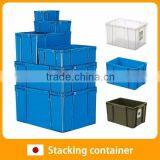 Reliable and Easy to use green plastic box Container with Functional made in Japan